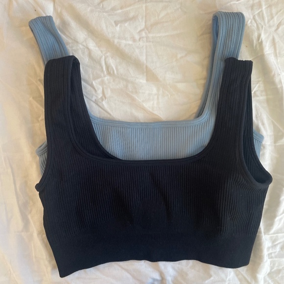 Tops | 2 Ribbed Tanks | Poshmark